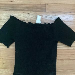 Plaque off the shoulder top from H&M